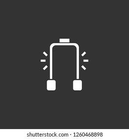 security gate icon vector. security gate sign on black background. security gate icon for web and app