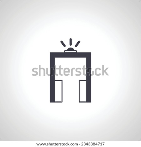 security gate isolated icon. security gate icon