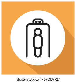 Security gate vector icon