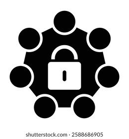 Security Glyph Icon Design For Personal And Commercial Use