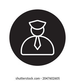 security glyph icon isolated on white background
