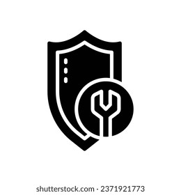 security glyph icon. vector icon for your website, mobile, presentation, and logo design.