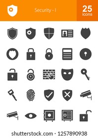 Security Glyph Icons