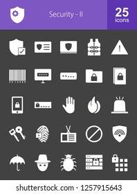 Security Glyph Icons