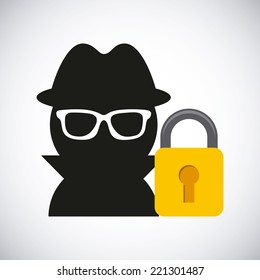 security graphic design , vector illustration