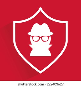 security graphic design , vector illustration