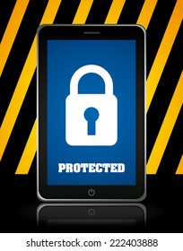 security graphic design , vector illustration