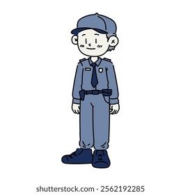 Security Guard Character Illustration - 01