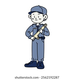 Security Guard Character Illustration - 03