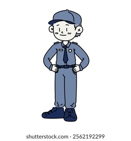 Security Guard Character Illustration - 10