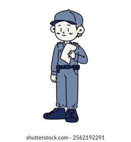 Security Guard Character Illustration - 11