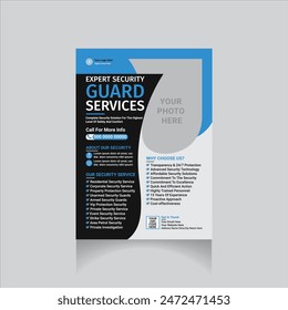 security guard flyer presentation layout 
