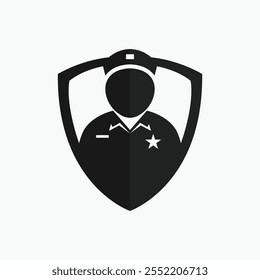 Ícone de segurança logotipo de projeto de arquivo de vetor