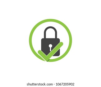 Security guard logo design vector shield template
