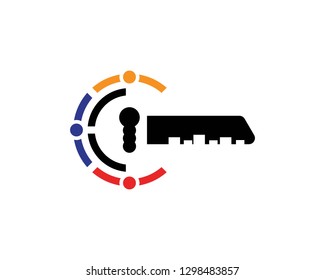 Security guard logo design vector shield template
