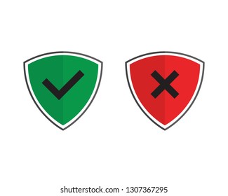 Security guard logo design vector shield template