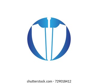 Security guard logo design vector shield template
