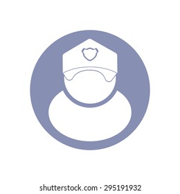 security guard occupations icon set, for design presentation in vector