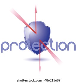 Security guard on a white background vector illustration.Vector illustration of the storage of your information
