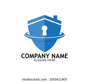 security guard shield online technology vector logo design template