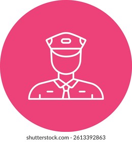 Security Guard vector icon. Can be used for printing, mobile and web applications.