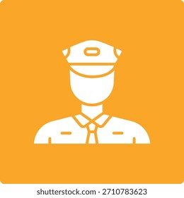 ícone de vetor do Security Guard. Pode ser usado para impressão, aplicativos móveis e da Web.