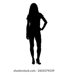 security guard vector silhouette black