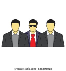 Security guard,Security sign, safety icon,Security guard ,Bodyguards and businessman