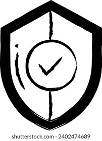 ilustración vectorial de mano de seguridad
