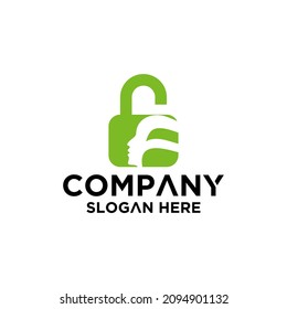 Security Head Logo Icon Design template