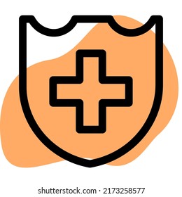 Security At Hospital Premises With Defensive Logotype