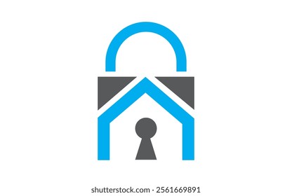 Security House Logo Icon Design Keyhole House Logo Security