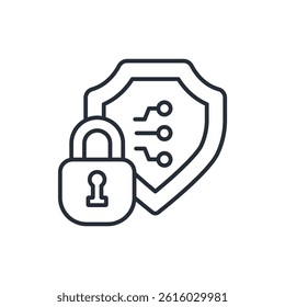 security icon collection .design style with background
