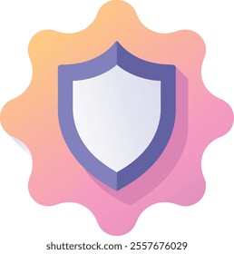 Security Icon color and shield icon