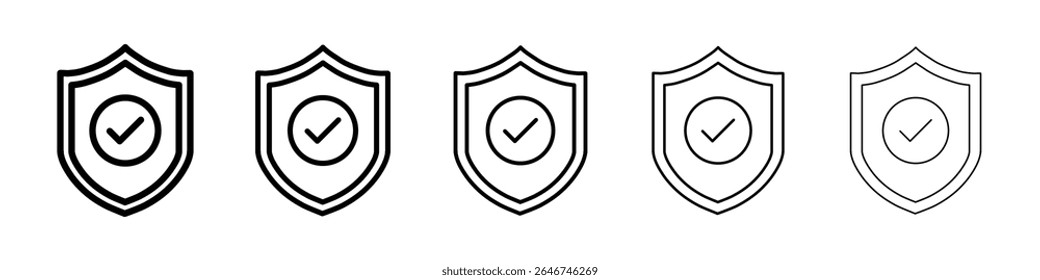 Concepto de icono de seguridad. Diseño gráfico, logotipo, Web, interfaz de usuario.