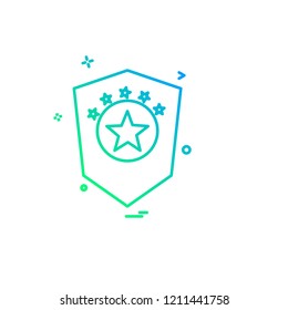 Security icon design vector