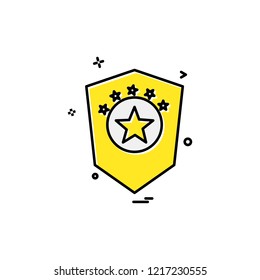Security icon design vector