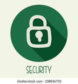 security icon design, vector illustration eps10 graphic 