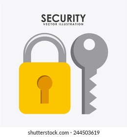 security icon design, vector illustration eps10 graphic