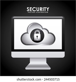 security icon design, vector illustration eps10 graphic