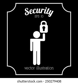 security icon design, vector illustration eps10 graphic 