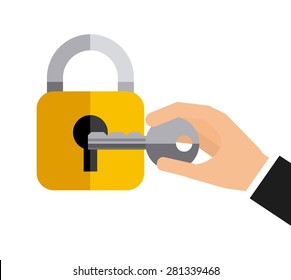 security icon design, vector illustration eps10 graphic 