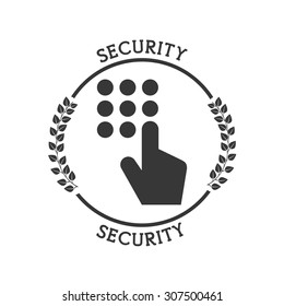 security icon design, vector illustration eps10 graphic 