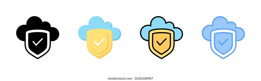 Security Icon Element For Design And Vector