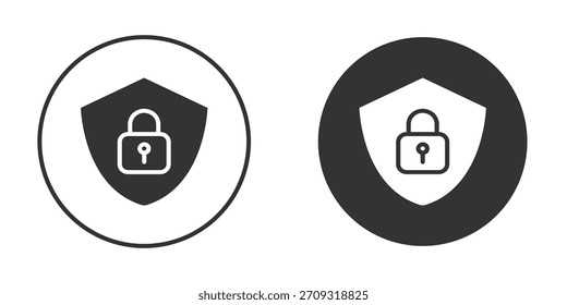Sicherheitssymbol im Symbolstil für Web Design. UI-UX-Symbole