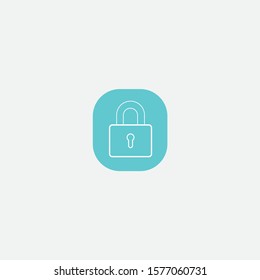 security icon graphic element Illustration template design