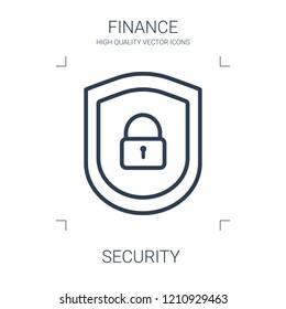 security icon. high quality line security icon on white background. from finance collection flat trendy vector security symbol. use for web and mobile