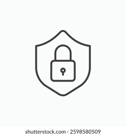 Security icon isolated on white background