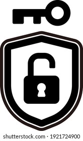 Security icon isolated vector illustration.