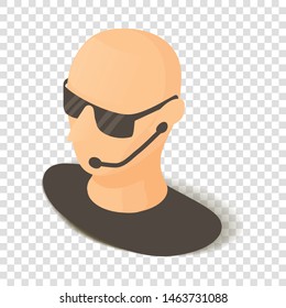 Security icon. Isometric illustration of security vector icon for web